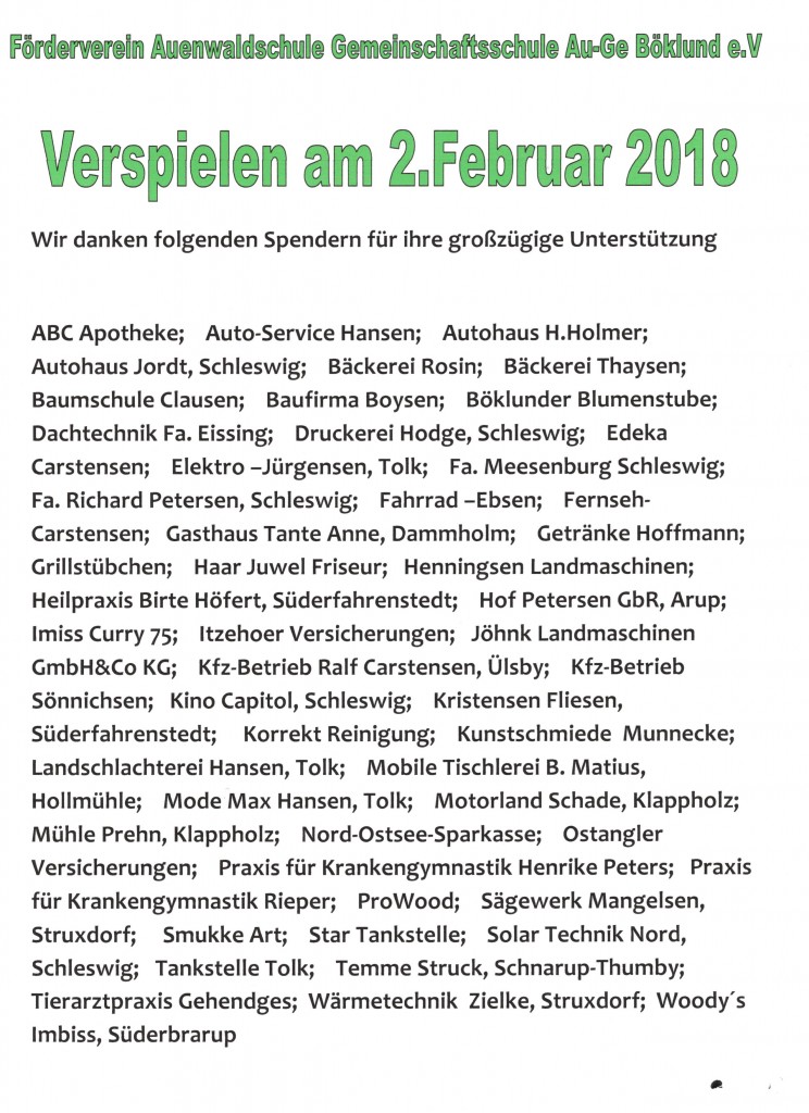 Wir danken den Spendern... bingo 2018 001